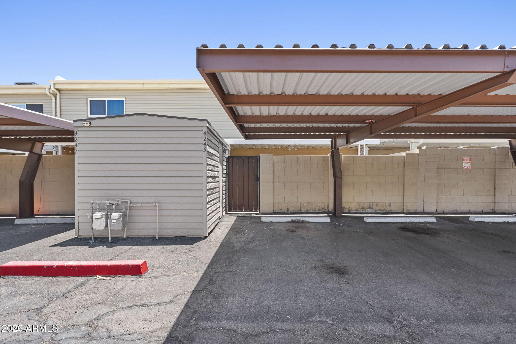 4245 North Miller Road Scottsdale, AZ 85251 - Photo 20 of 20 Two Carport Stalls & Storage