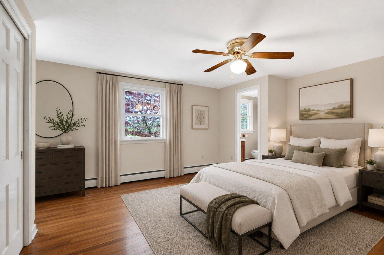 118 Bull Run Road Ewing, NJ 08638 - Photo 32 of 43 Serene bedroom w/ natural light (digitally staged)
