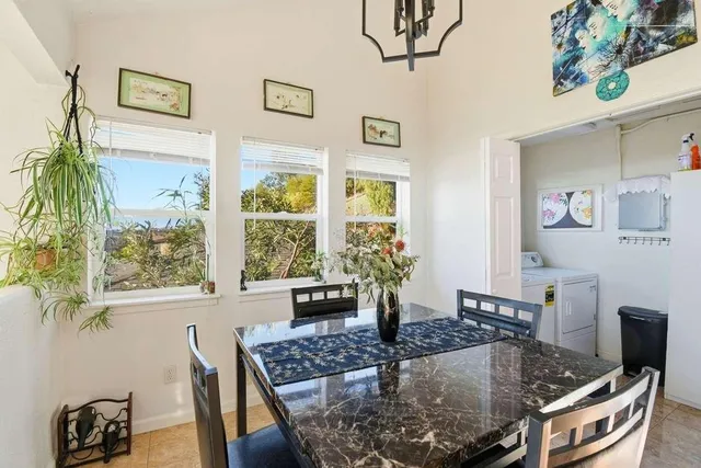 a room with furniture and a window