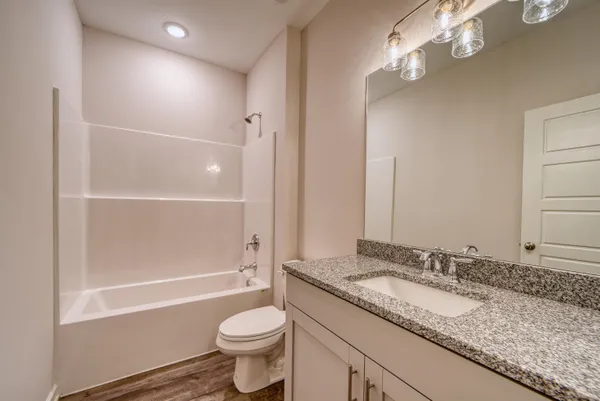 a view of a room with rack on the wall