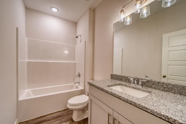 a view of a room with rack on the wall