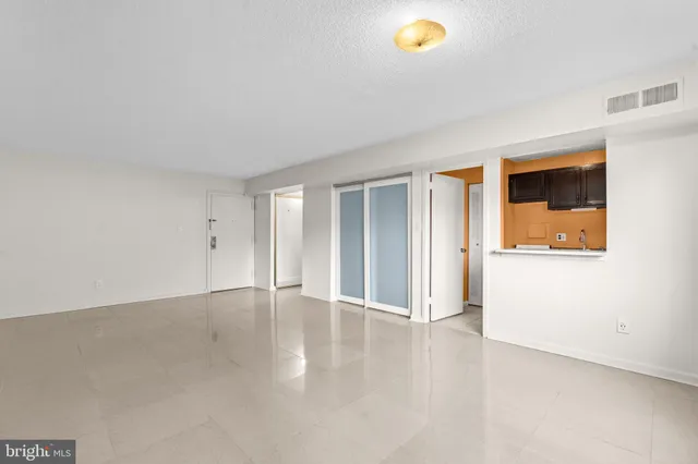 a view of an empty room