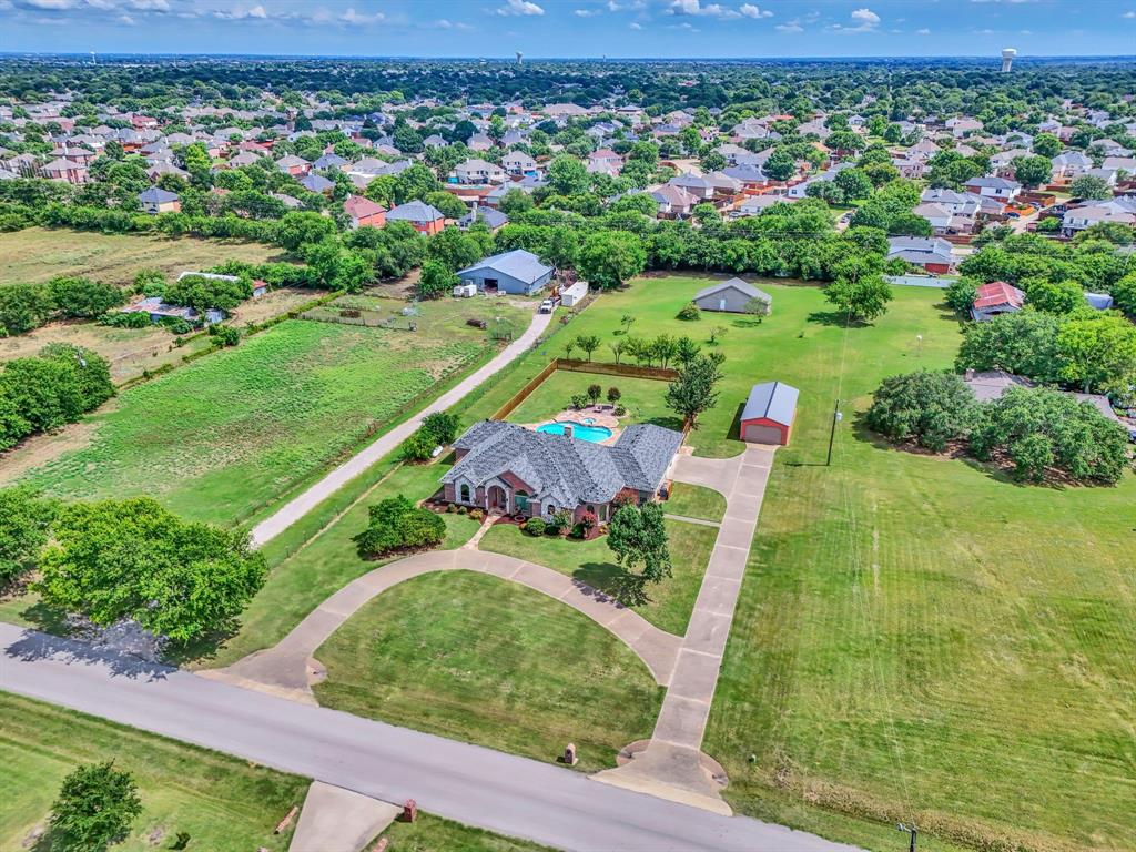 50 Buckingham Lane Allen, TX 75002 - Photo 11 of 39 Aerial view of property's location featuring nearby suburban area