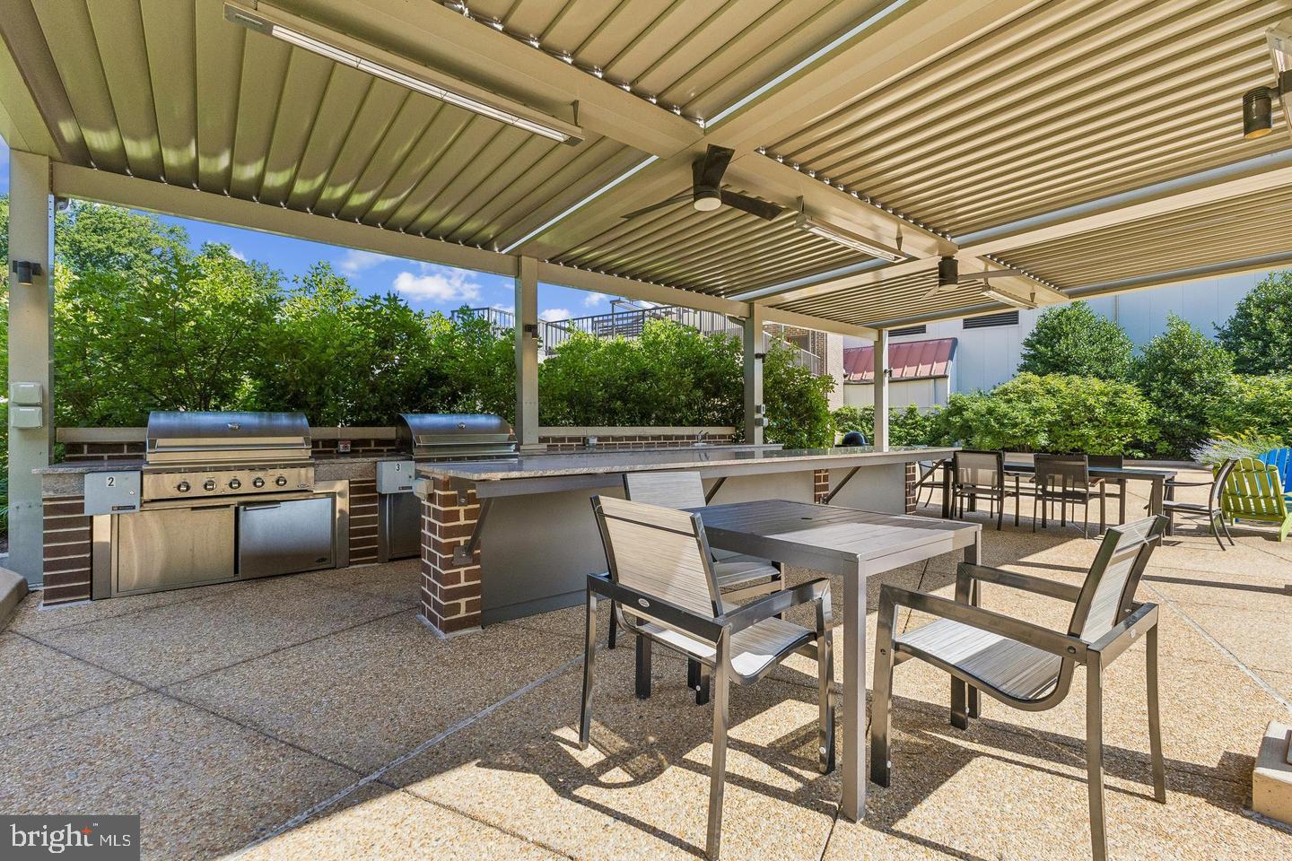 1808 Old Meadow Road, Unit 601 McLean, VA 22102 - Photo 18 of 19 Outdoor Sitting Area with Barbecues