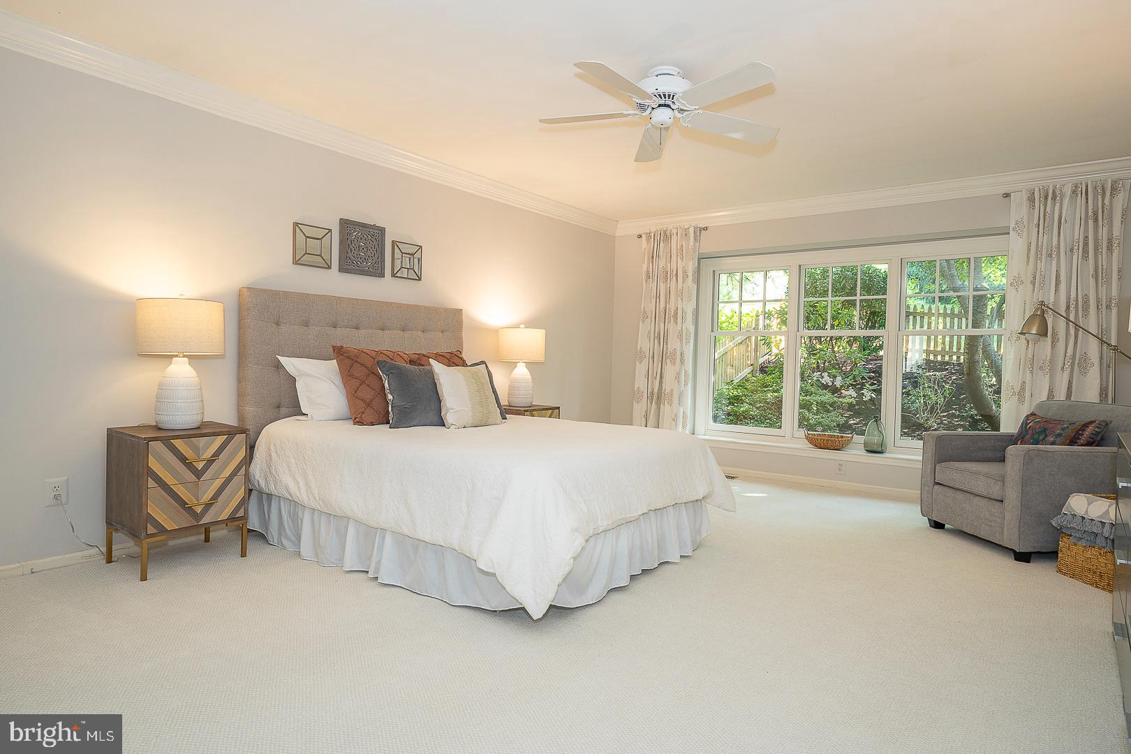 447 Inveraray Road Villanova, PA 19085 - Photo 26 of 71 1st Floor Primary Bedroom with wall of windows