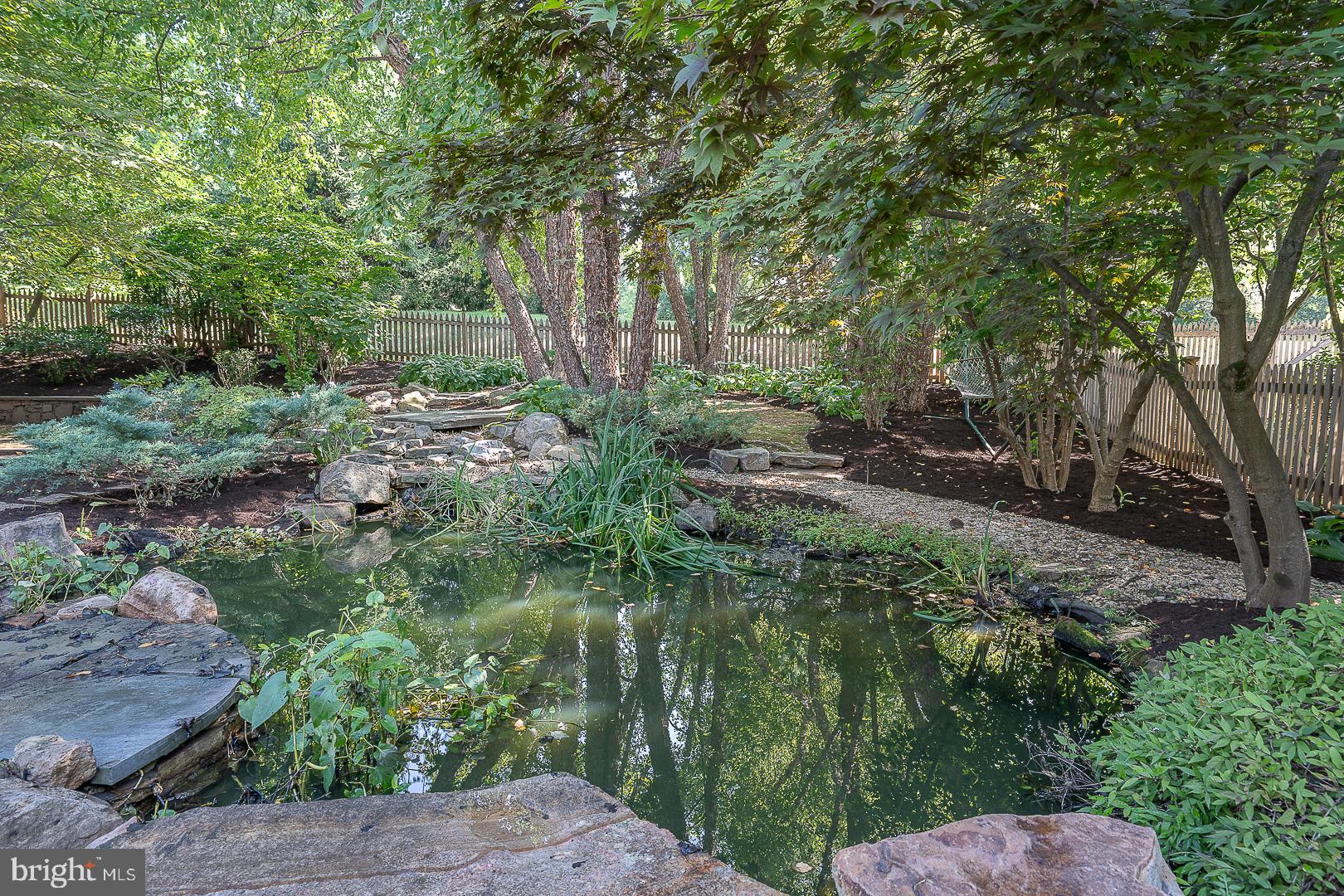 447 Inveraray Road Villanova, PA 19085 - Photo 58 of 71 Koi Pond and natural landscaoing