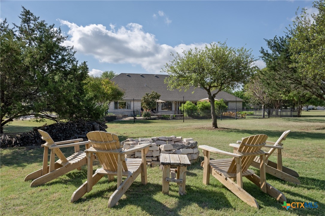 106 Starlight Trail Georgetown, TX 78633 - Photo 44 of 47 Fire Pit with View toward the back of the house.