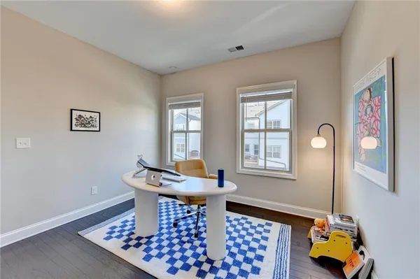 a view of a chairs on the deck