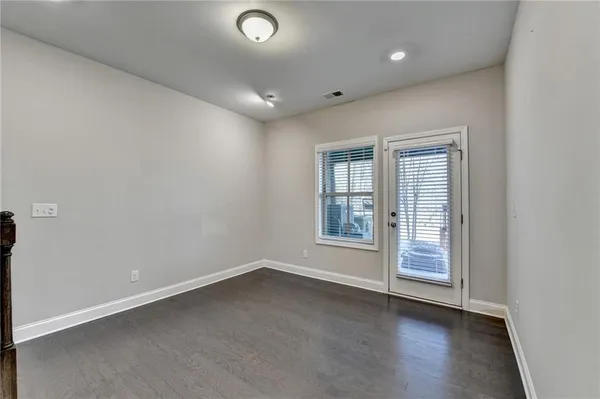 a front view of a building