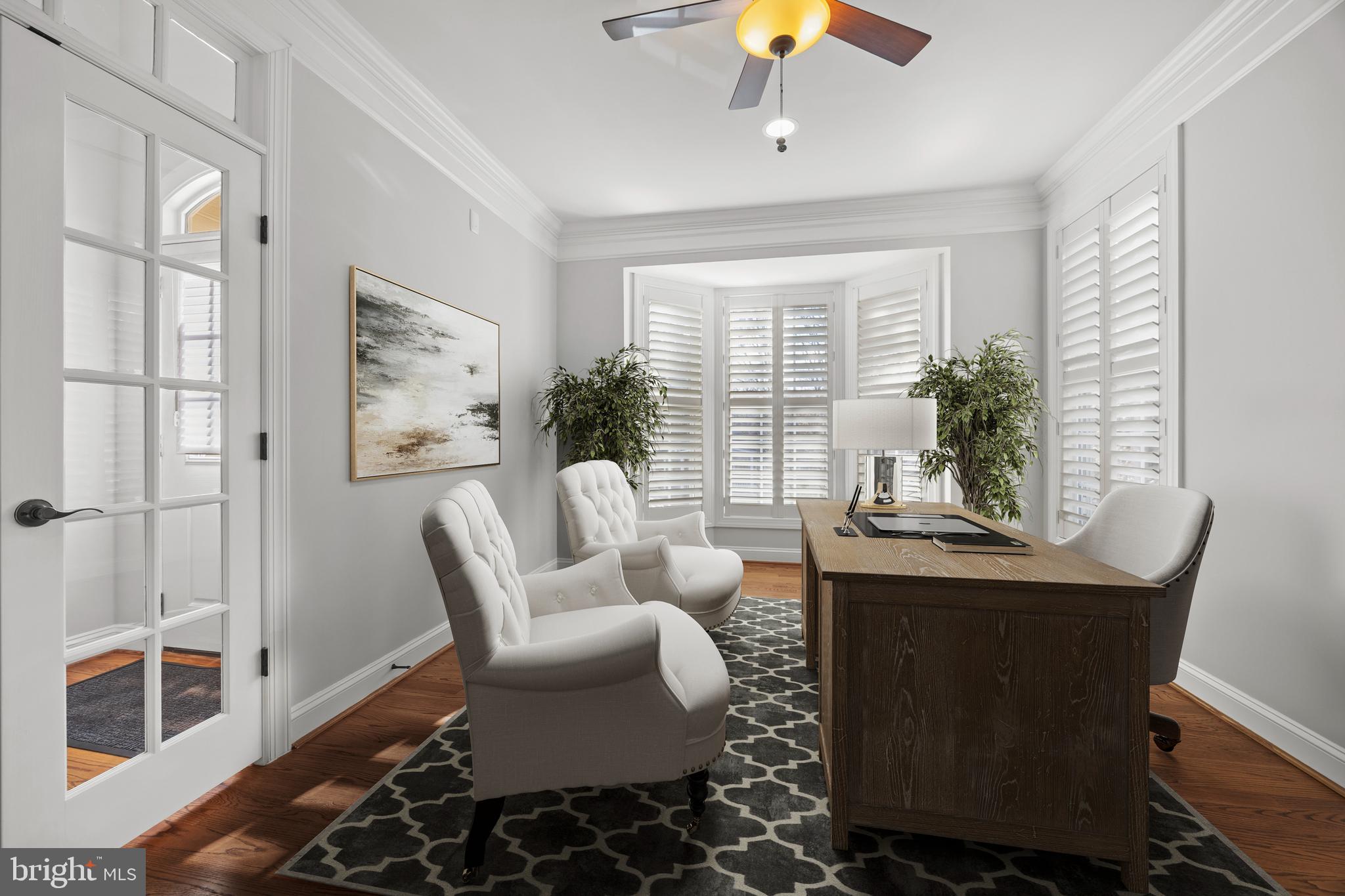 8047 Fairfax Road Alexandria, VA 22308 - Photo 3 of 70 Main Level Office/ Den (virtually staged)