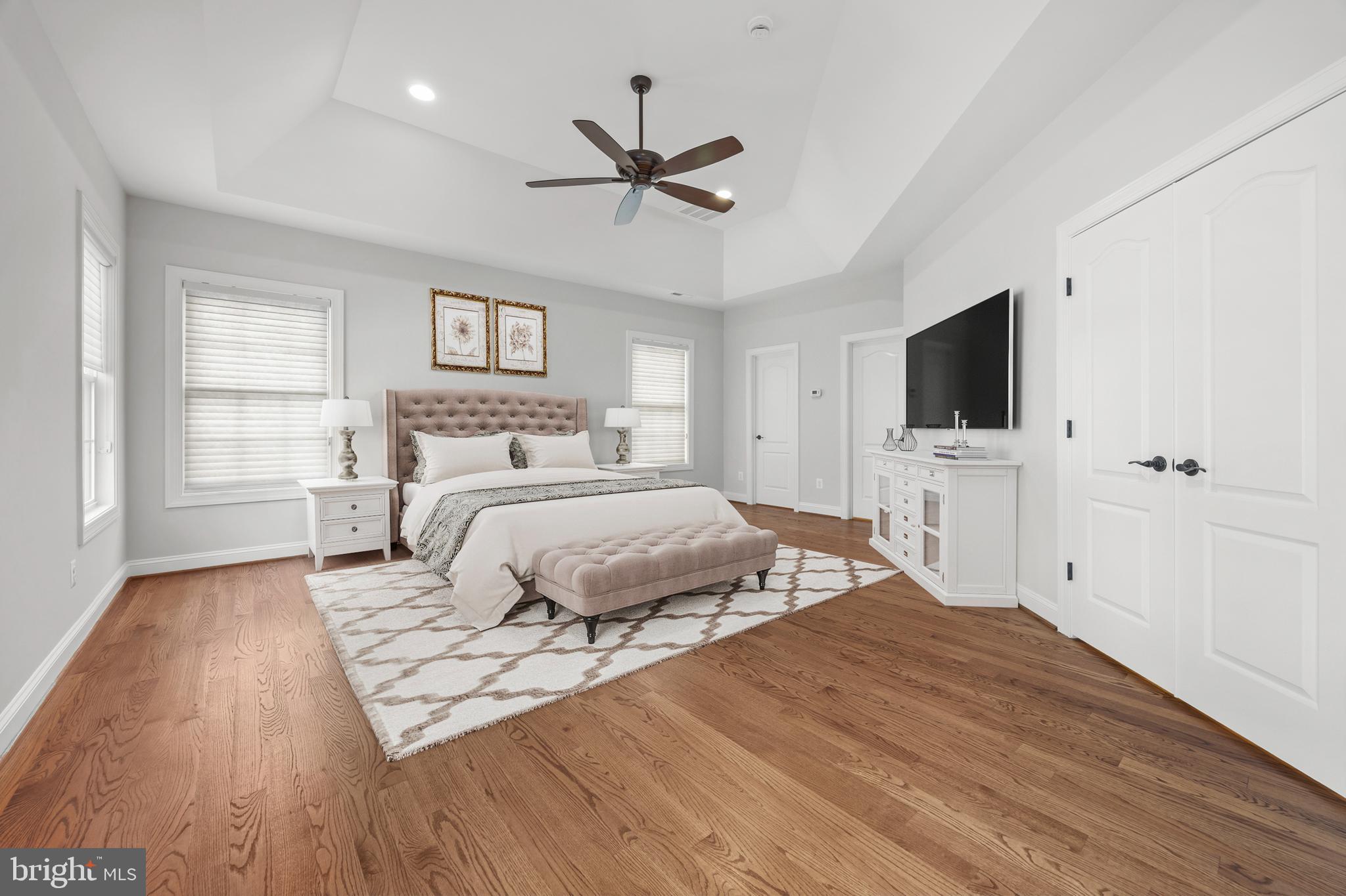 8047 Fairfax Road Alexandria, VA 22308 - Photo 31 of 70 Primary Bedroom with Tray Ceiling (virtually stage