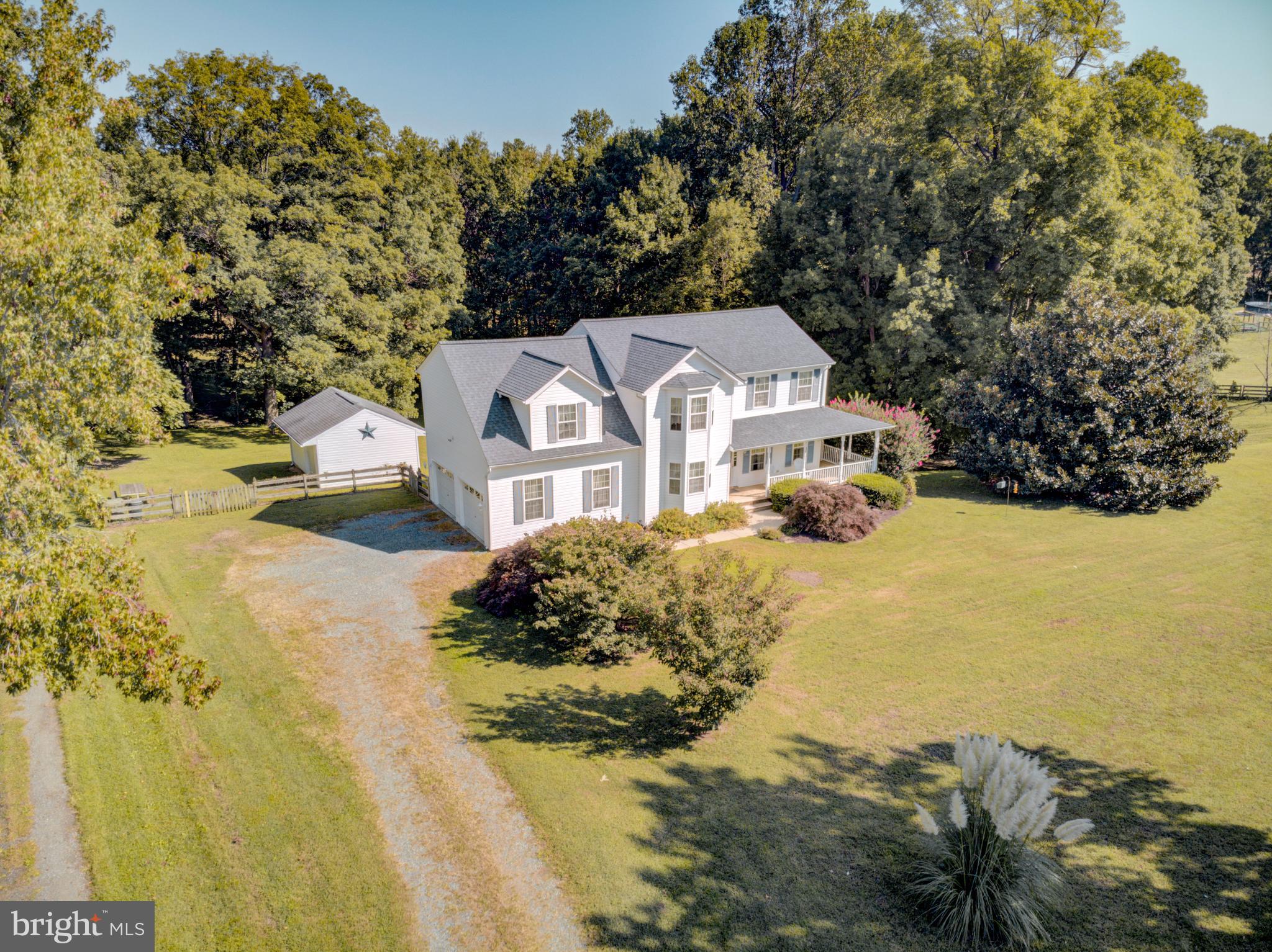 4320 Dunn Road Huntingtown, MD 20639 - Photo 25 of 47 Aerial Front of House Yard