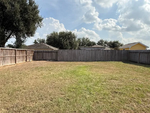 a backyard of a house