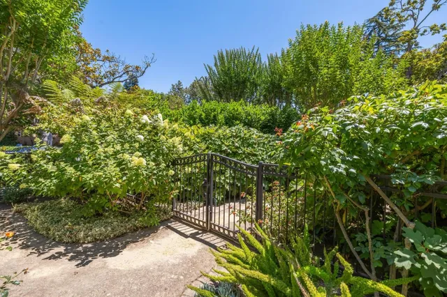 an empty room with fireplace wooden floor and windows