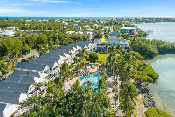 a view of a city with an ocean