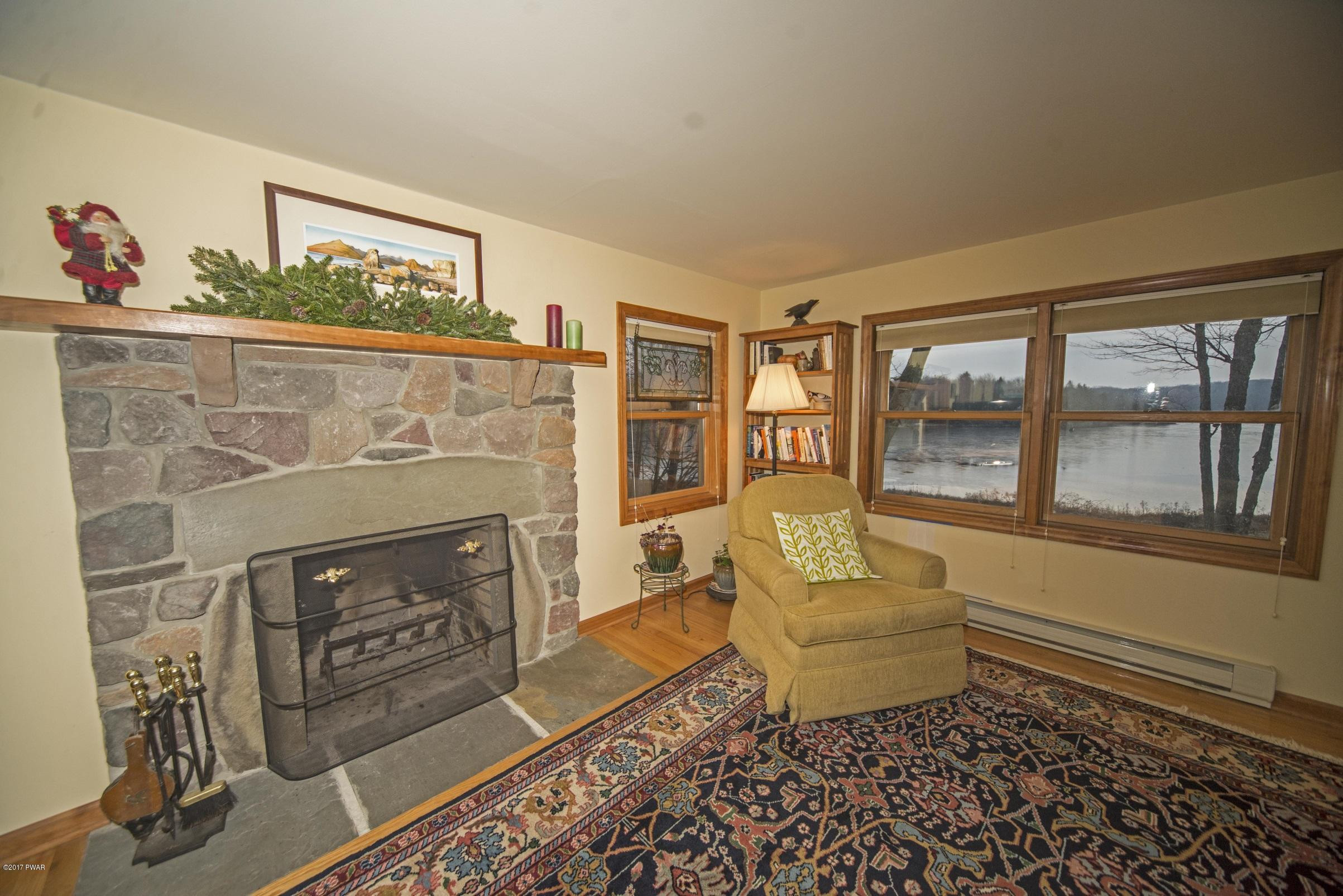 120 Lake In The Clouds Road Canadensis, PA 18325 - Photo 17 of 34 2nd stone fireplace
