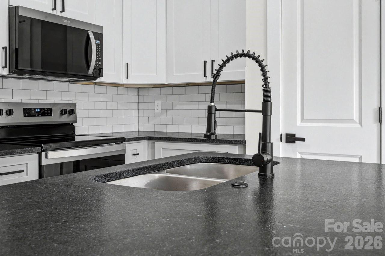 5626 Torrence Street Charlotte, NC 28269 - Photo 4 of 27 a kitchen with a sink and a microwave