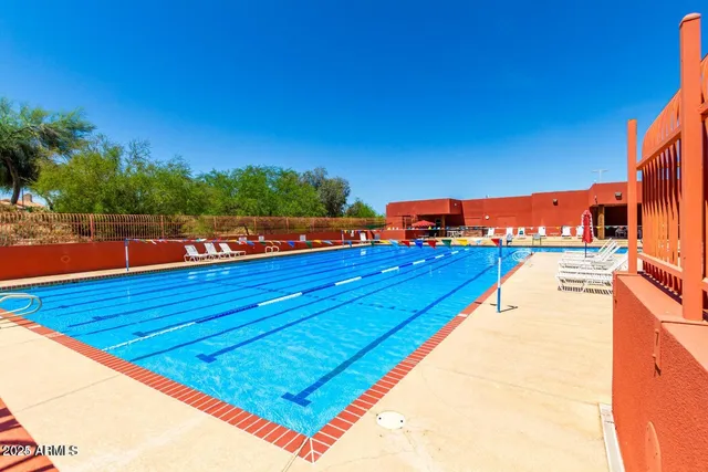 a view of a park with slide