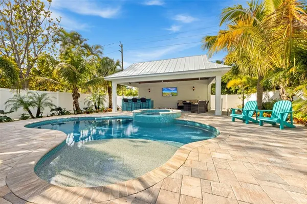 a view of a house with a patio