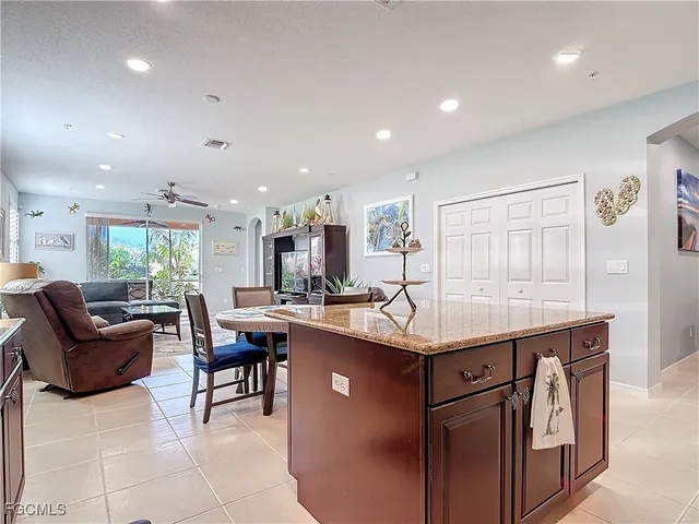 a kitchen with granite countertop lots of counter top space
