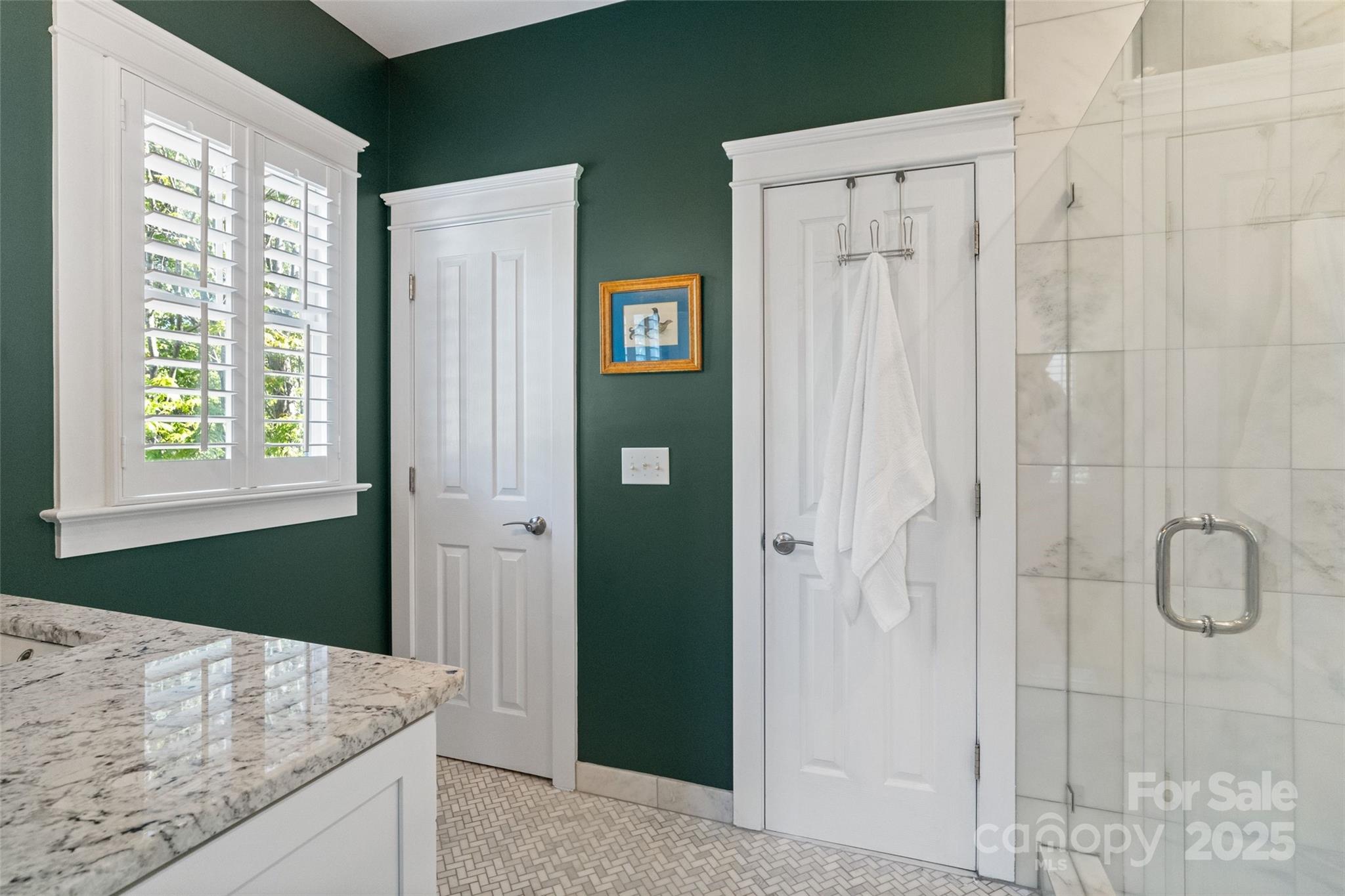 6165 Caseys Side Way Fort Mill, SC 29708 - Photo 17 of 34 a bathroom with a granite countertop shower and a sink