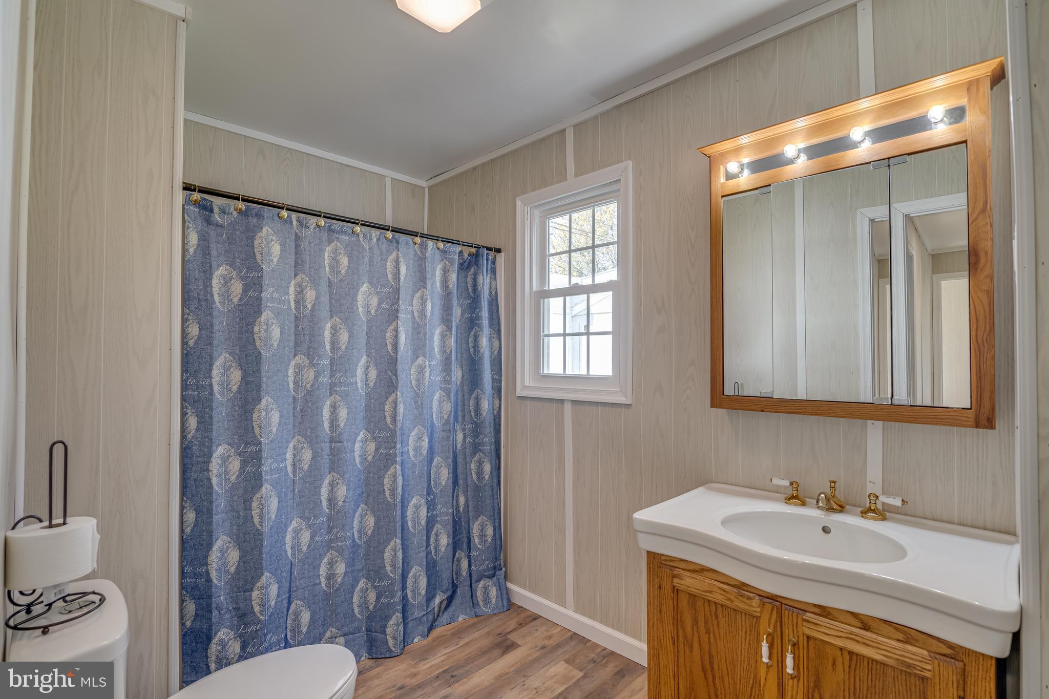 56 Clems Drive Ranson, WV 25438 - Photo 6 of 25 a bathroom with a sink a toilet a mirror and shower