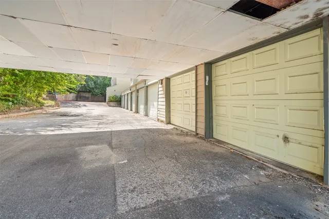 a view of a backyard of a house