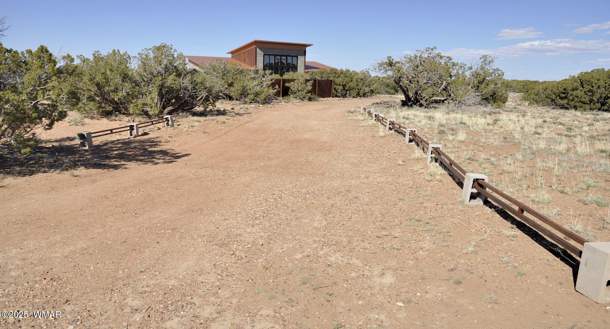 12 County Road Concho, AZ 85924 - Photo 28 of 85 Winding Private Driveway Entrance - 2023 Photo Prior to Exterior Finishing