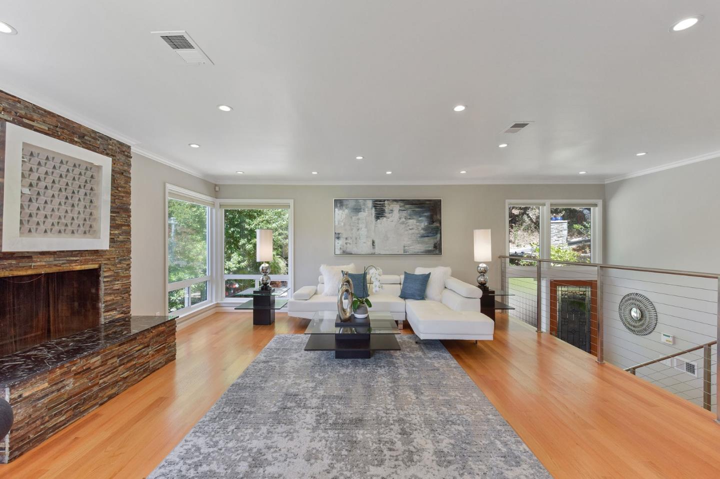 39 Colorados Drive Millbrae, CA 94030 - Photo 4 of 49 a living room with furniture and a fireplace