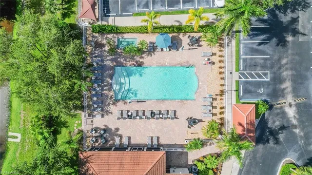 view of a building with a garden