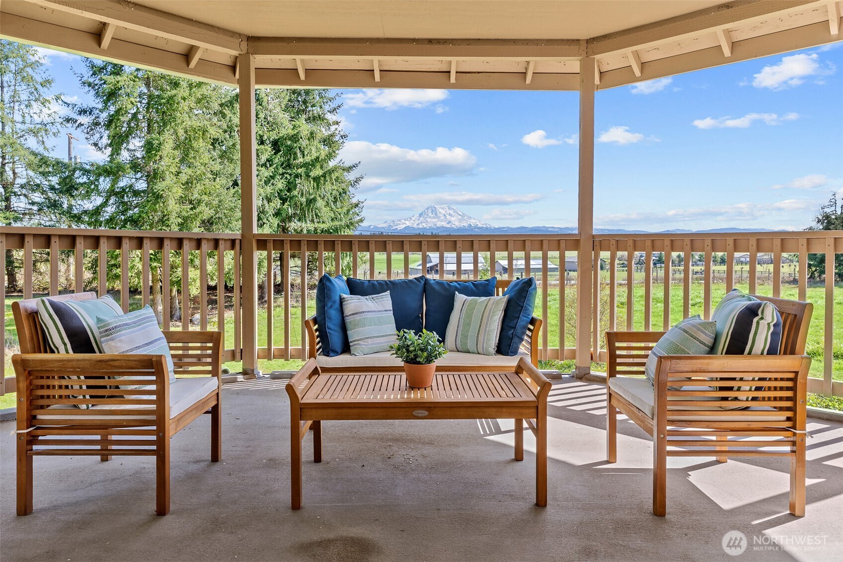 30608 40th Avenue South Roy, WA 98580 - Photo 32 of 40 a view of a balcony with chairs