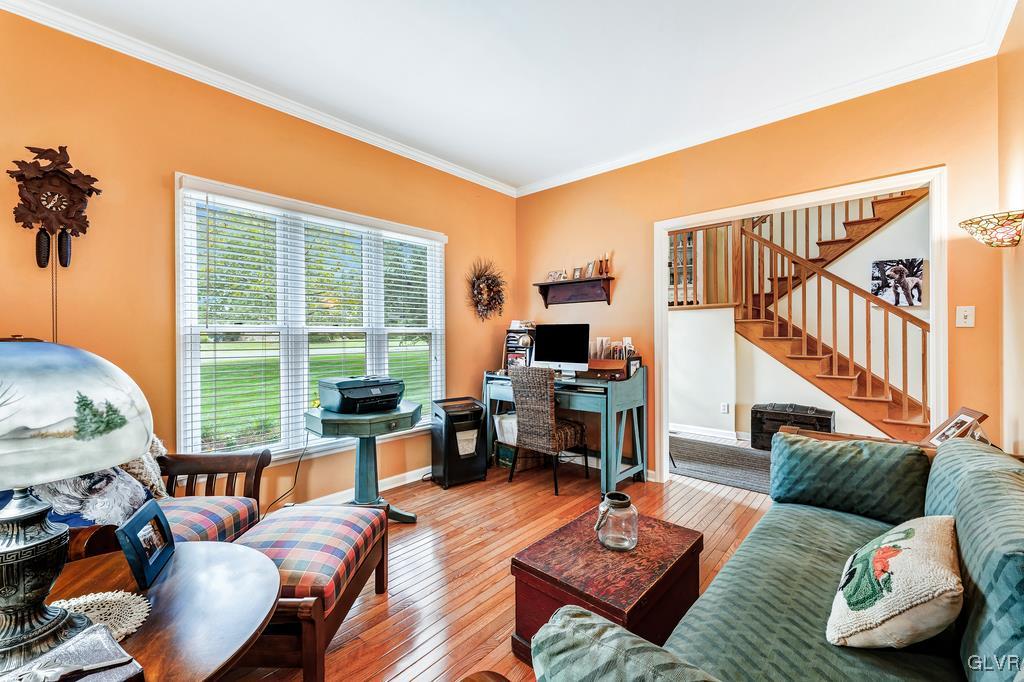 131 Blackstone Drive Wind Gap, PA 18091 - Photo 12 of 50 a living room with furniture and a large window