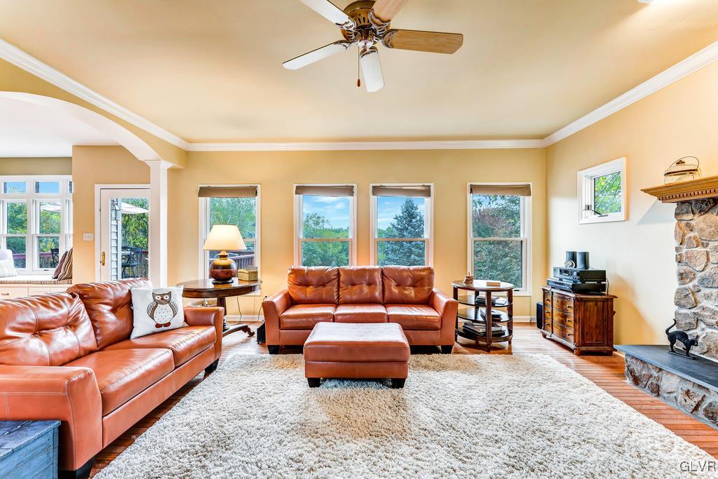 131 Blackstone Drive Wind Gap, PA 18091 - Photo 15 of 50 a living room with furniture and a large window