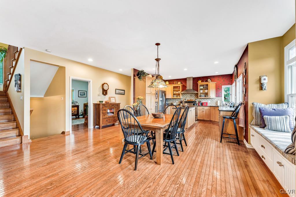 131 Blackstone Drive Wind Gap, PA 18091 - Photo 17 of 50 a view of a dining room with furniture and wooden floor