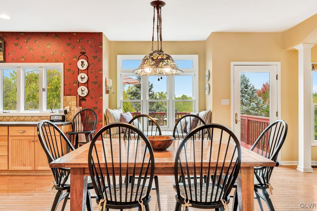 131 Blackstone Drive Wind Gap, PA 18091 - Photo 18 of 50 a view of a a dining room with furniture window and wooden floor