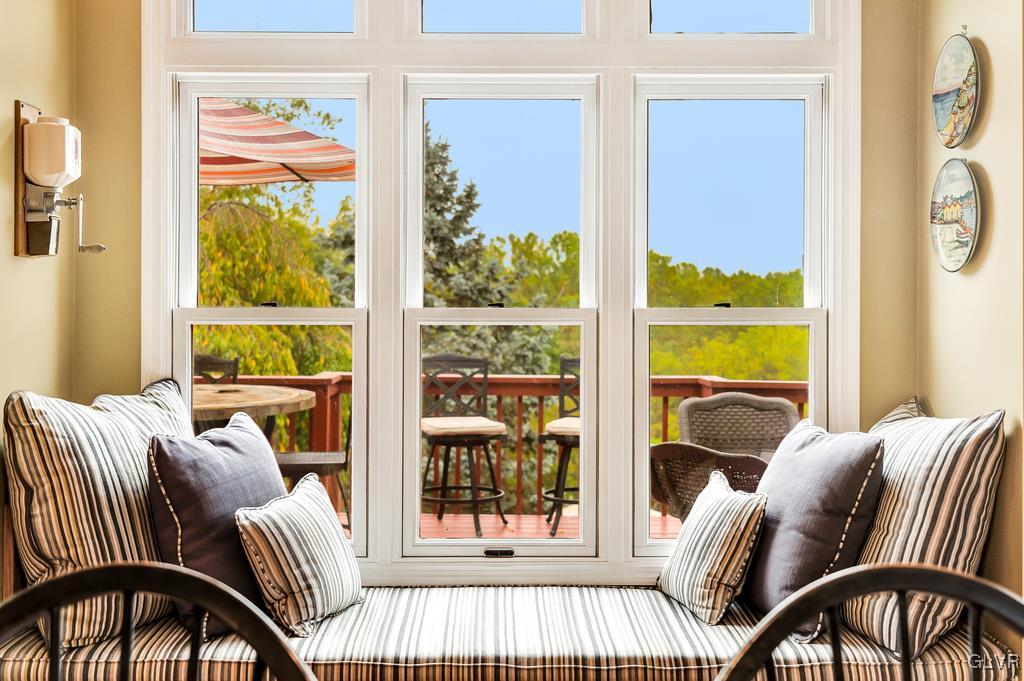 131 Blackstone Drive Wind Gap, PA 18091 - Photo 19 of 50 a view of a bedroom with furniture and a window