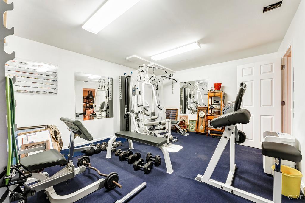 131 Blackstone Drive Wind Gap, PA 18091 - Photo 42 of 50 a view of a room with gym equipment