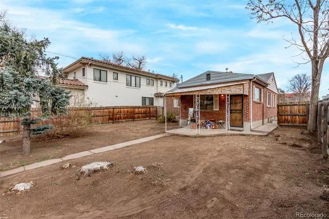 a view of a house with a patio