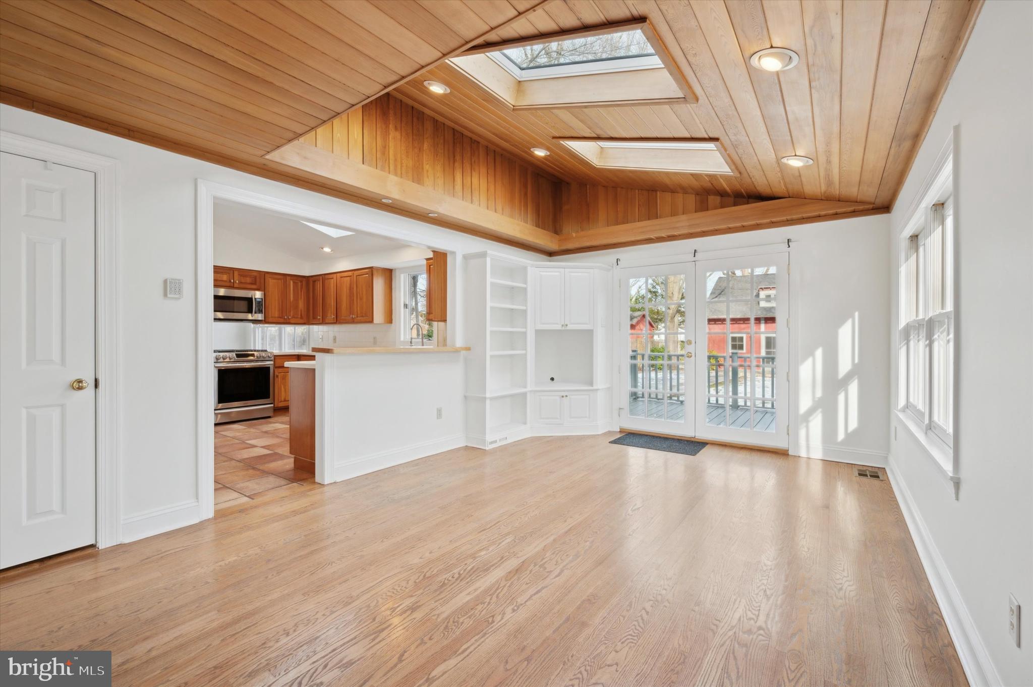 305 Righters Mill Road Gladwyne, PA 19035 - Photo 29 of 65 Family Room with Skylights and Deck