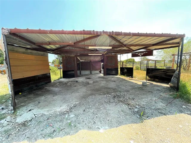 a view of a car garage