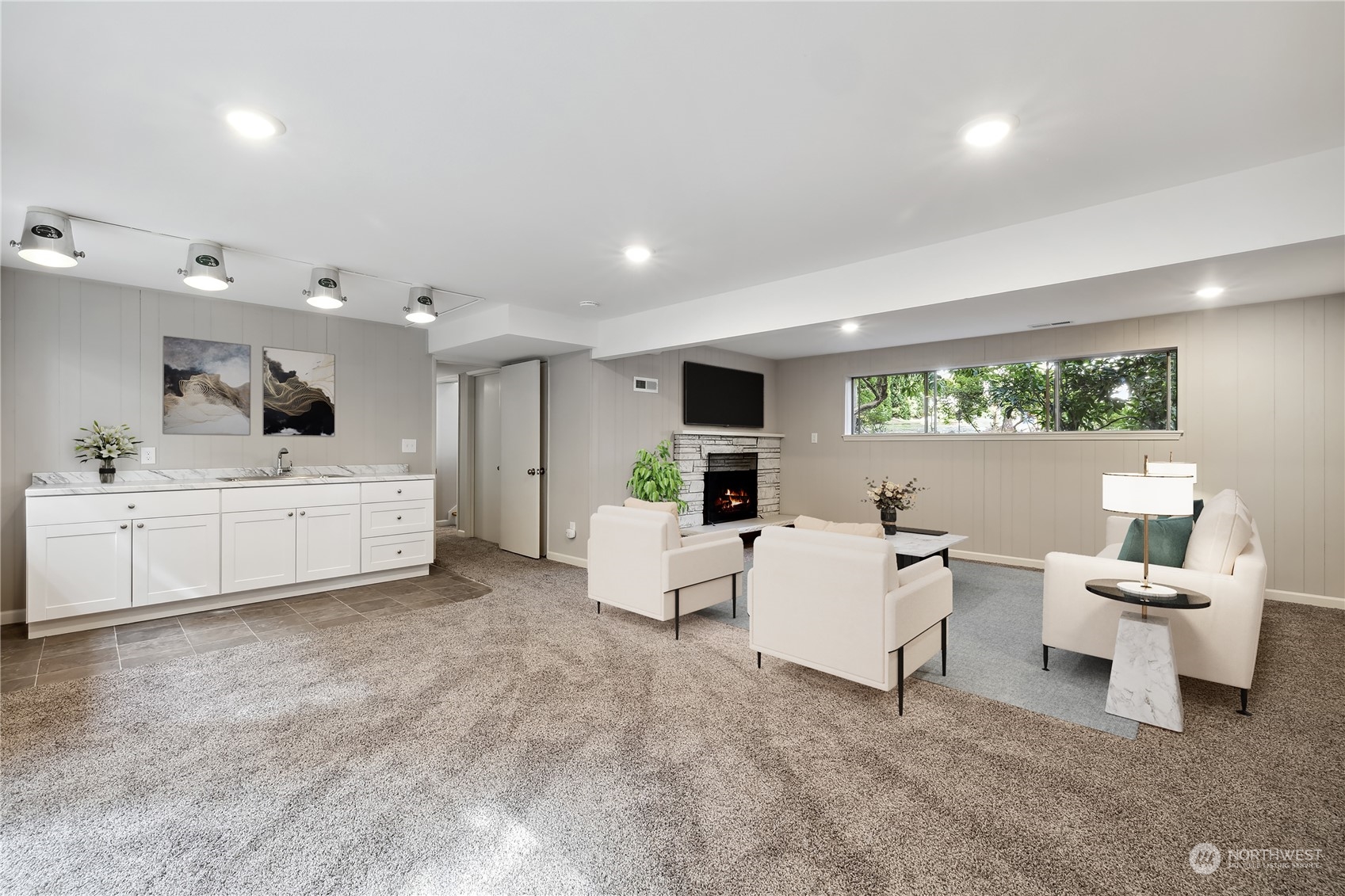2130 242nd Street Southwest Bothell, WA 98021 - Photo 23 of 40 a living room with furniture and white walls