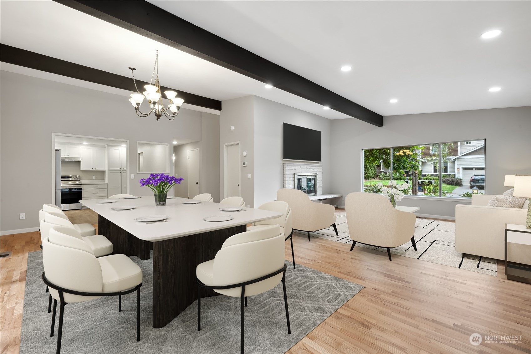 2130 242nd Street Southwest Bothell, WA 98021 - Photo 6 of 40 a view of a dining room with furniture and wooden floor