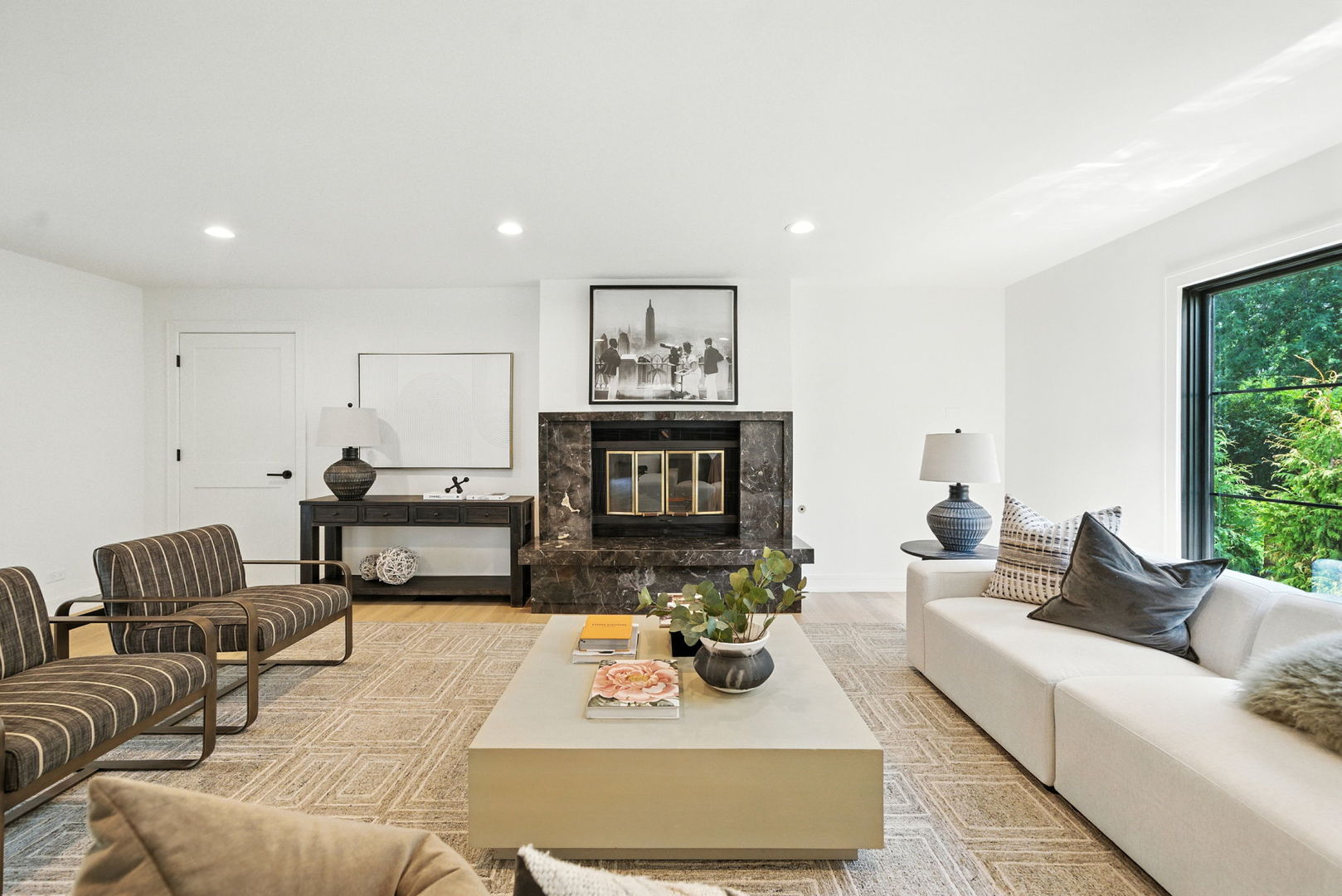 5603 South Garfield Street Hinsdale, IL 60521 - Photo 14 of 67 a living room with furniture and a fireplace