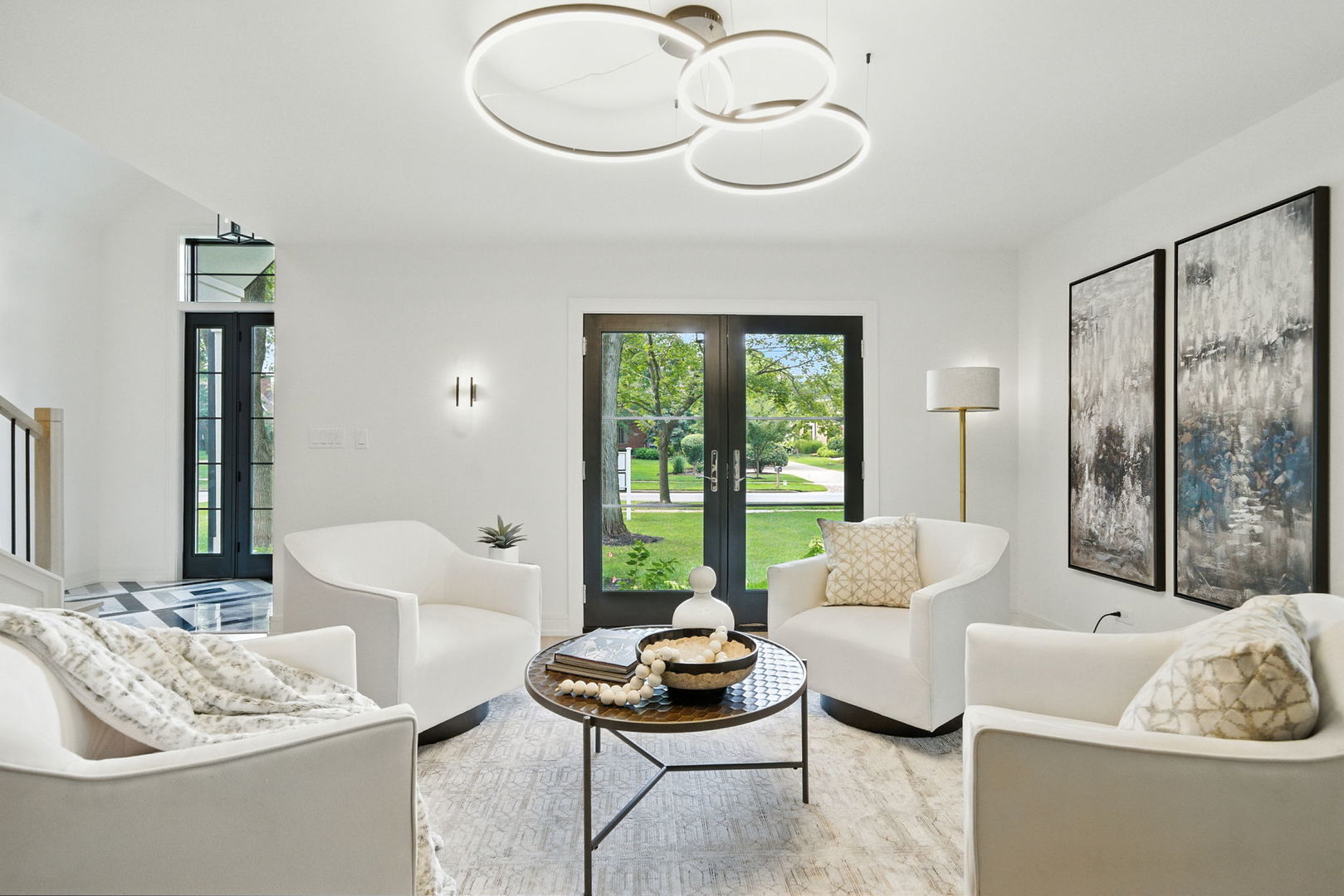 5603 South Garfield Street Hinsdale, IL 60521 - Photo 9 of 67 a living room with furniture and a large window