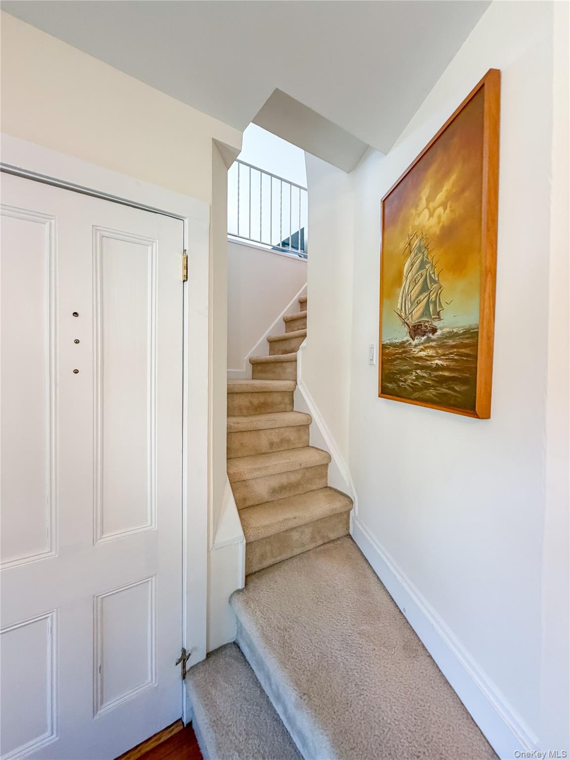 43 West Neck Road, Unit 1 Huntington, NY 11743 - Photo 8 of 12 Carpeted Stairs to Third Floor