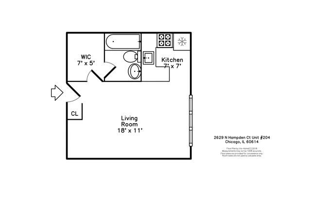$150,000 | 2629 North Hampden Court, Unit 204, Chicago, IL 60614