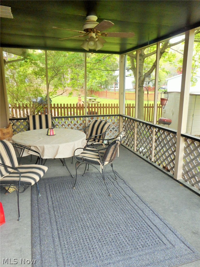 658 Garnette Road Akron, OH 44313 - Photo 22 of 24 The screened in porch has wonderful view of open backyard.