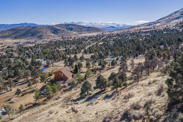 a view of a snow on a mountain