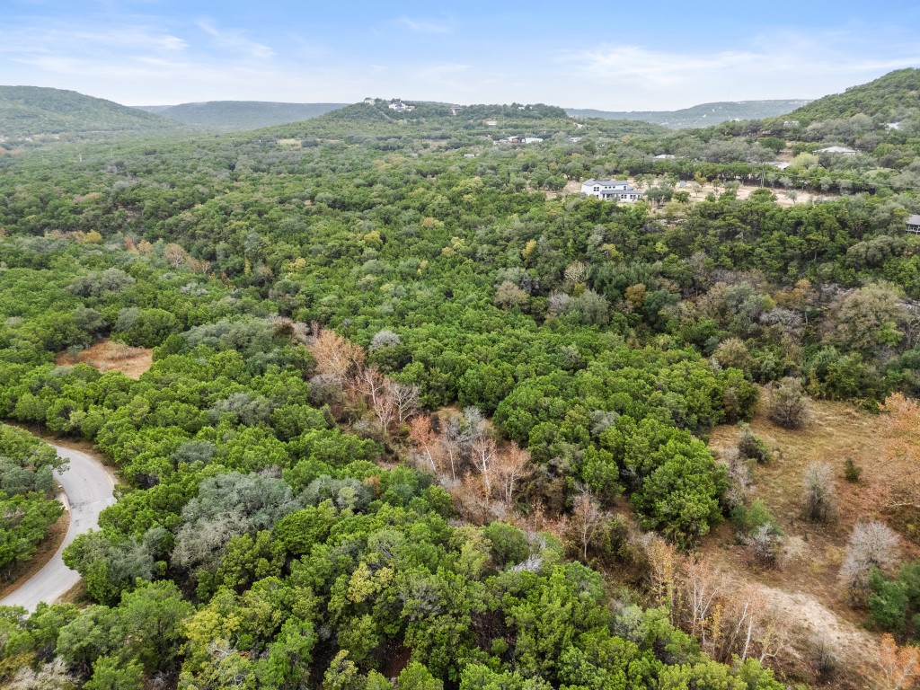18211 Gregg Bluff Road Jonestown, TX 78645 - Photo 19 of 24 Drone / aerial view of mountains and a heavily wooded area