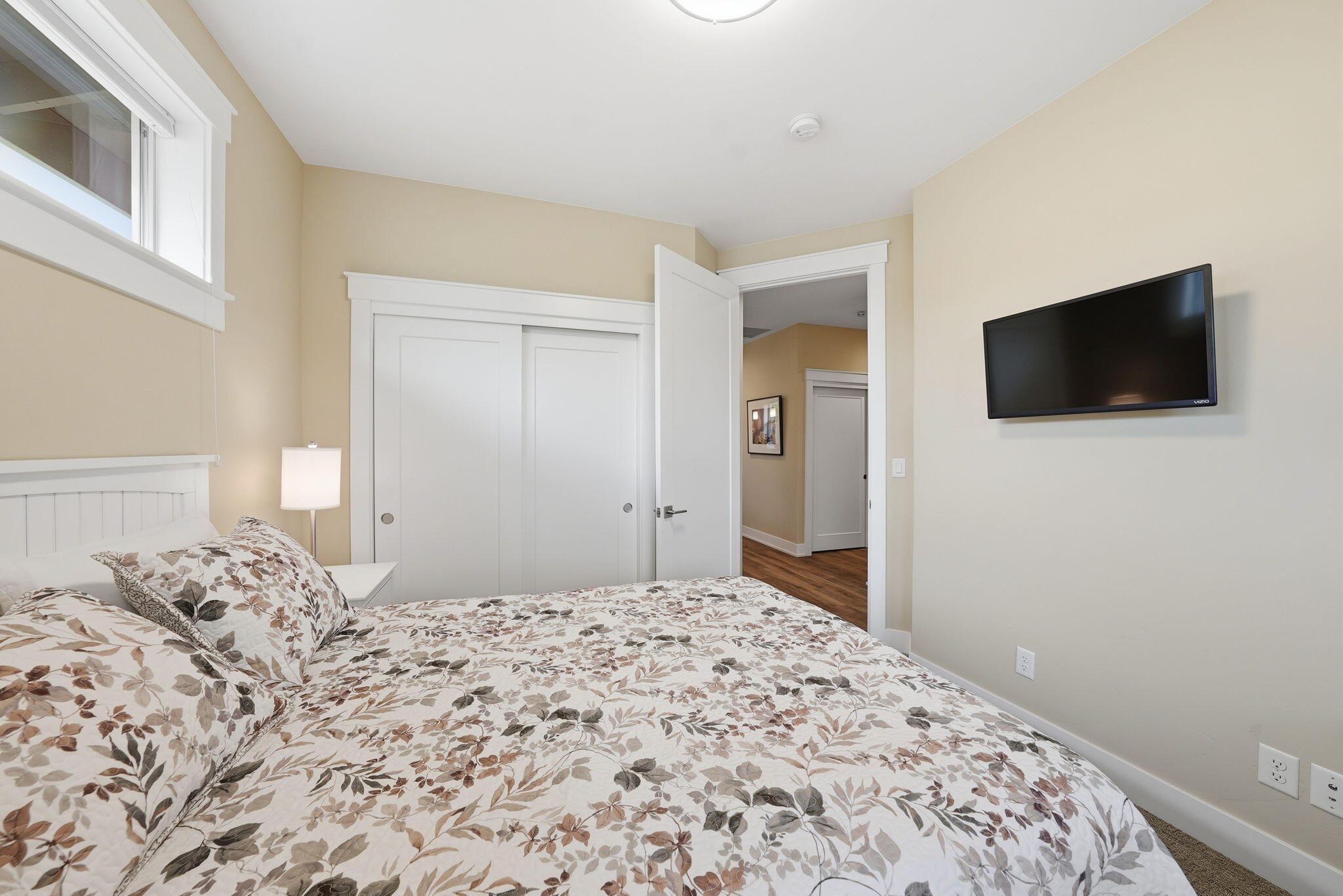 2714 Northwest 23rd Street Redmond, OR 97756 - Photo 29 of 57 a bedroom with a bed and a flat screen tv